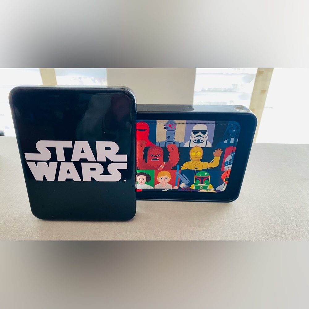 Star Wars Bi-fold Wallet - Black with Colorful Characters